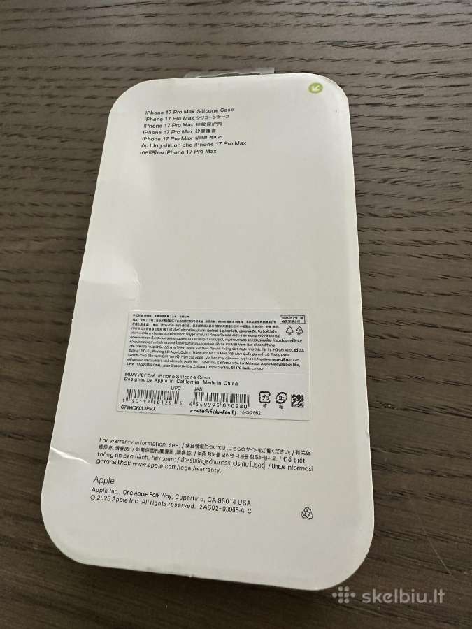 iPhone 17 pro max silikoninis deklas + ekrano aps - nuotraukos Nr. 4
