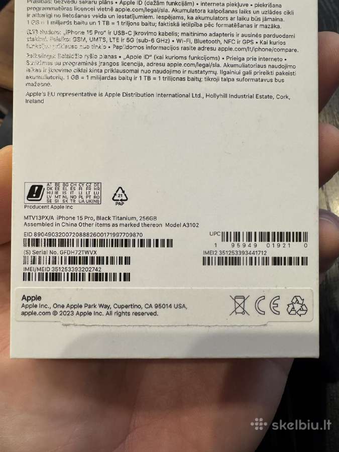 iPhone 15 Pro 256gb - nuotraukos Nr. 4