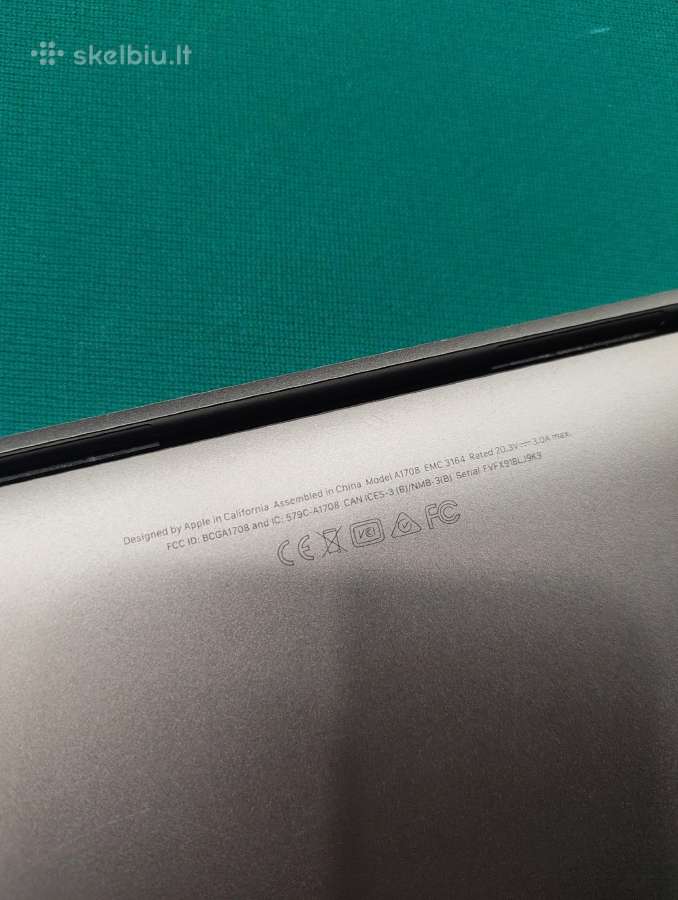 MacBook Pro 13.3 A1708 2017 i7 16g 500gb - nuotraukos Nr. 5
