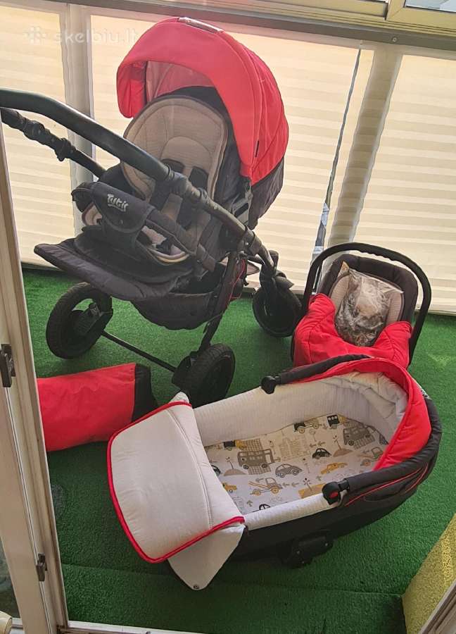 3in1vaikiškas vežimėlis Tutis Zippy - nuotraukos Nr. 4