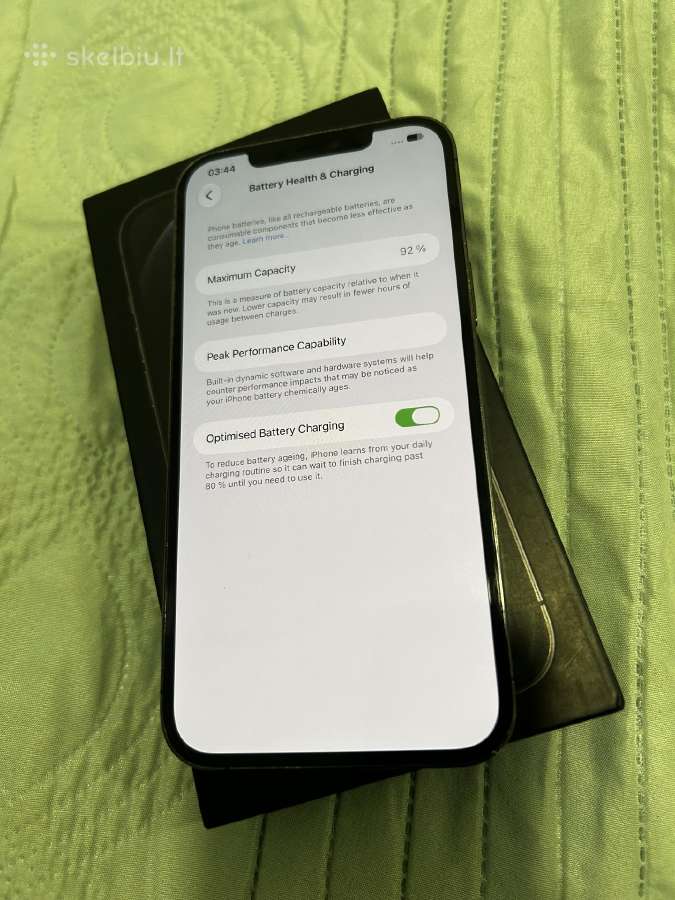 iPhone 12 pro max 128gb baterija 92 - nuotraukos Nr. 2