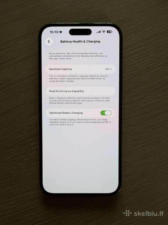 iPhone 14 pro max 256 GB 96% battery health! - nuotraukos Nr. 3