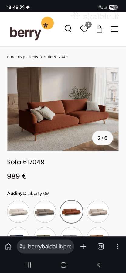 Nauja Berry Baldai sofa - nuotraukos Nr. 3