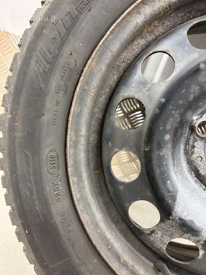 4 vnt. Michelin Alpin žieminiai ratai 175/65 R15 s - nuotraukos Nr. 3