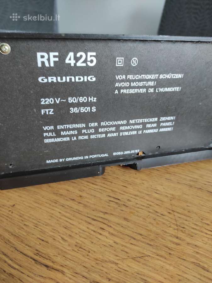 Radio imtuvas Grundig Rf 425 - nuotraukos Nr. 2