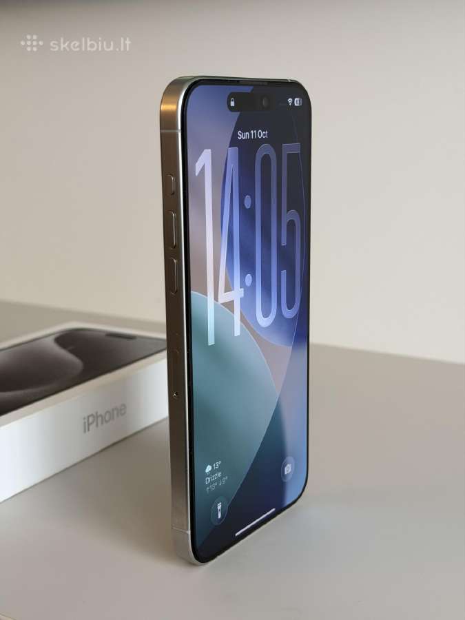 iPhone 15 Pro Max 256gb White Titanium - nuotraukos Nr. 2