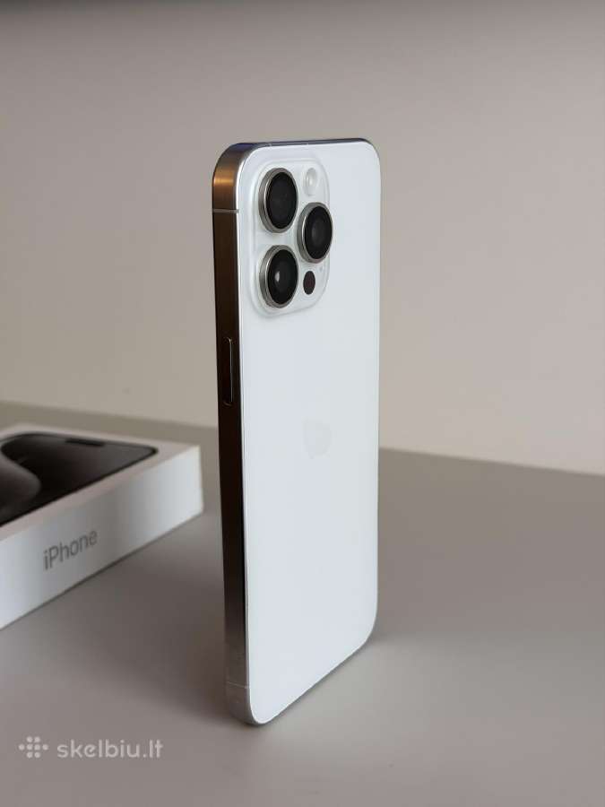 iPhone 15 Pro Max 256gb White Titanium - nuotraukos Nr. 4
