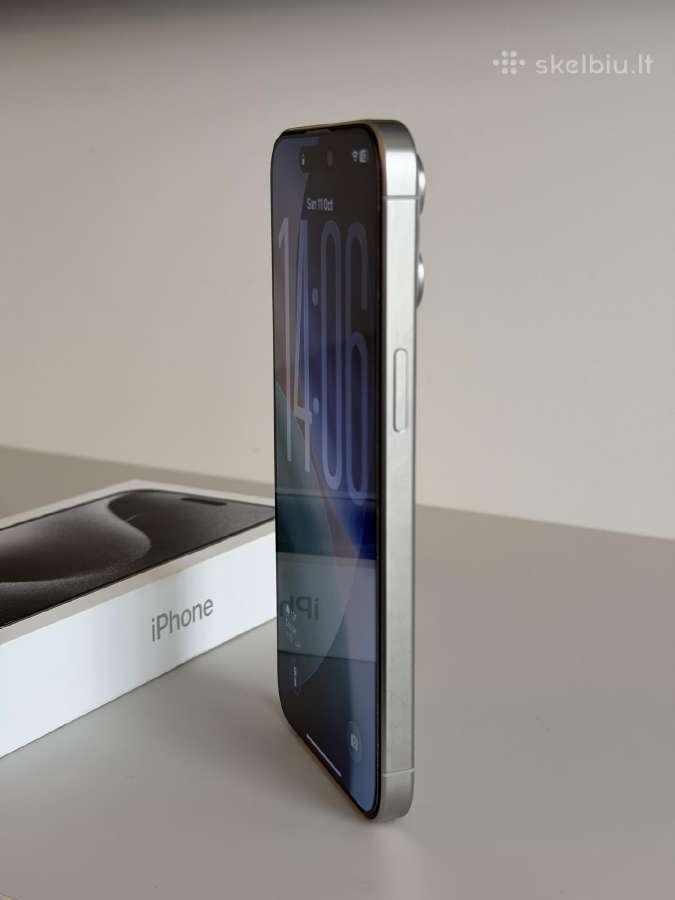 iPhone 15 Pro Max 256gb White Titanium - nuotraukos Nr. 5