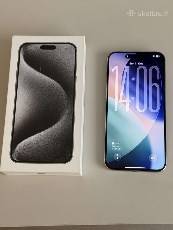 iPhone 15 Pro Max 256gb White Titanium - nuotraukos Nr. 7