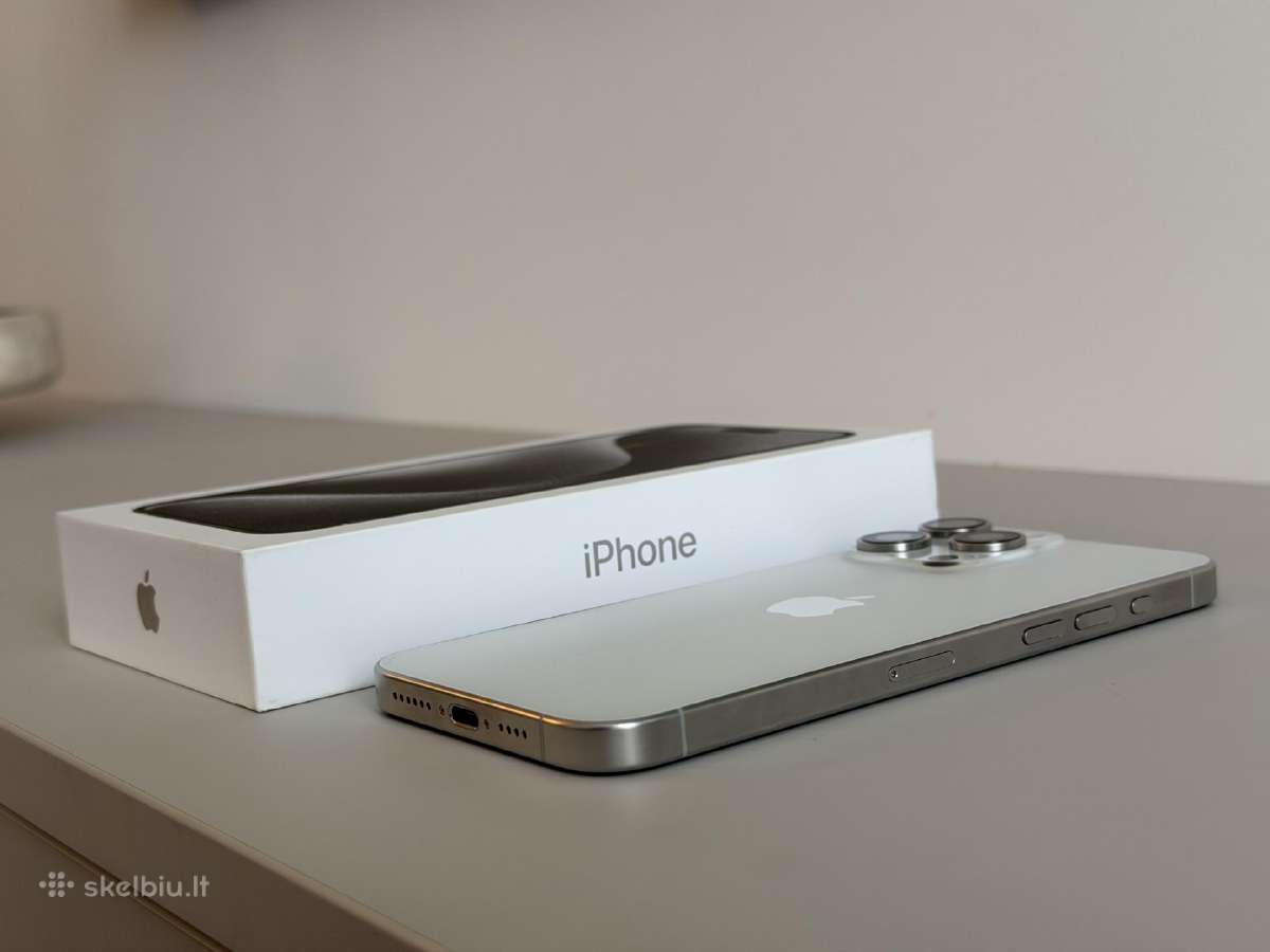iPhone 15 Pro Max 256gb White Titanium - nuotraukos Nr. 8