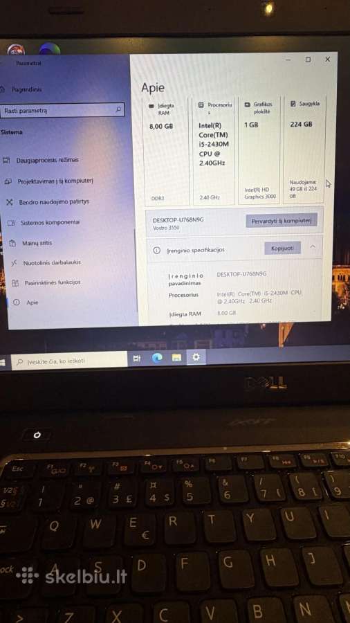 Dell Vostro3550;3500 - nuotraukos Nr. 4