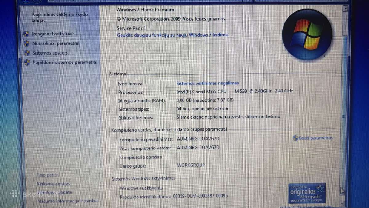 Dell Vostro3550;3500 - nuotraukos Nr. 8