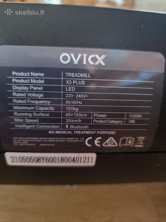 Bėgimo takelis Xiaomi Ovicx X3 Plus - nuotraukos Nr. 3