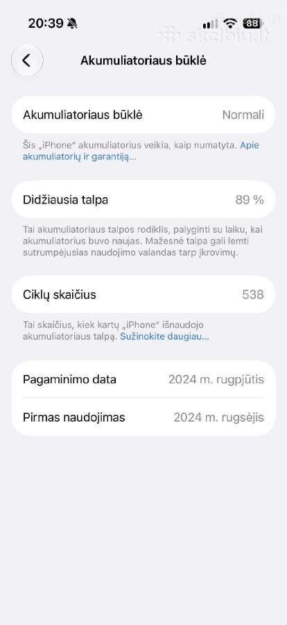 iPhone 16 Pro 256 GB - nuotraukos Nr. 9