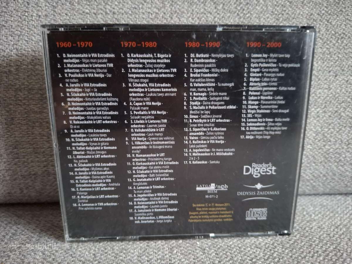 Lietuvos estrados dainos 3 CD box - nuotraukos Nr. 2