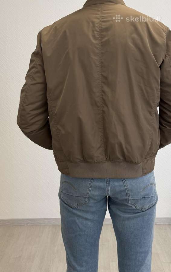Massimo Dutti rusvas bomber striukė, XL - nuotraukos Nr. 3