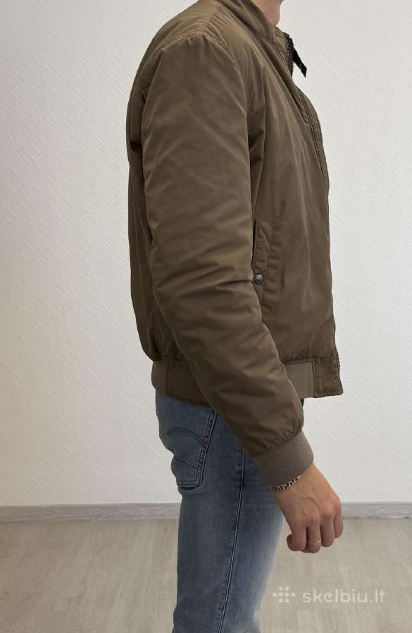 Massimo Dutti rusvas bomber striukė, XL - nuotraukos Nr. 4