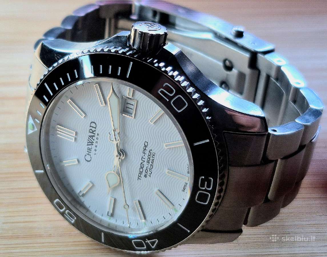 -Christopher Ward Trident pro 600m. 43mm.keramika - nuotraukos Nr. 3