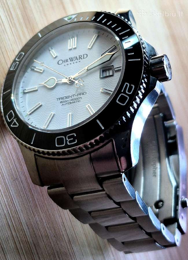 -Christopher Ward Trident pro 600m. 43mm.keramika - nuotraukos Nr. 4