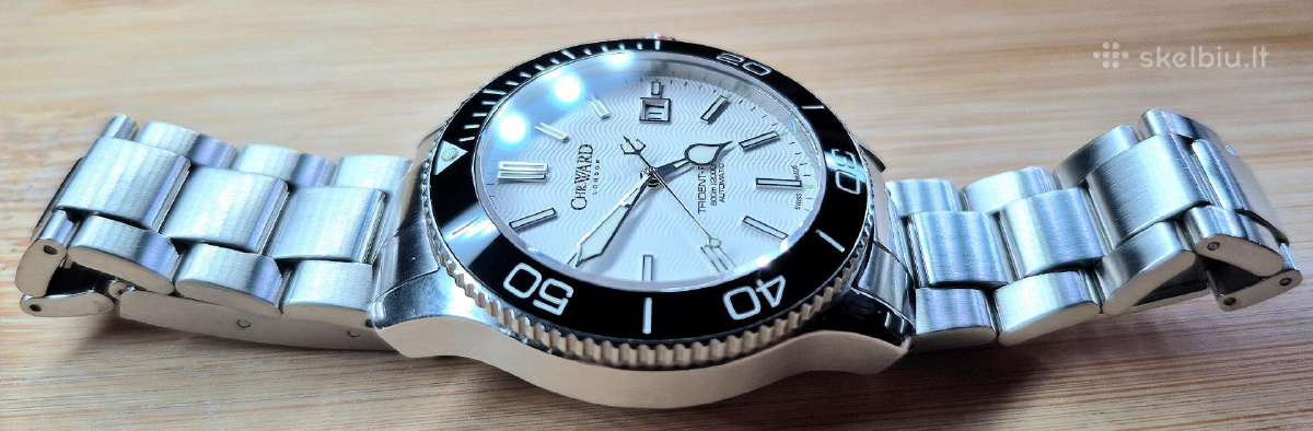 -Christopher Ward Trident pro 600m. 43mm.keramika - nuotraukos Nr. 8