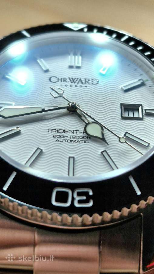 -Christopher Ward Trident pro 600m. 43mm.keramika - nuotraukos Nr. 2