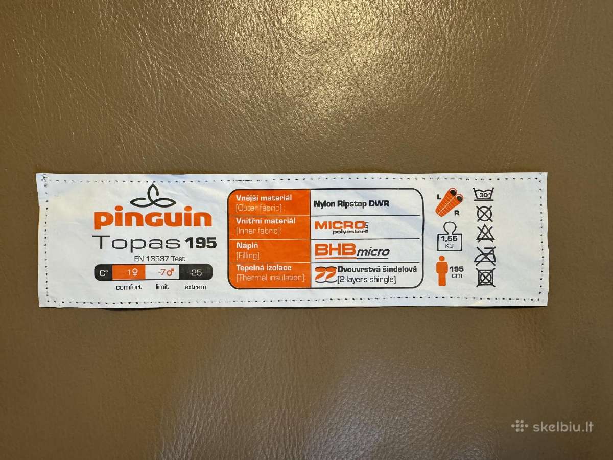 Miegmaišis Pinguin Topas 195 R - nuotraukos Nr. 7