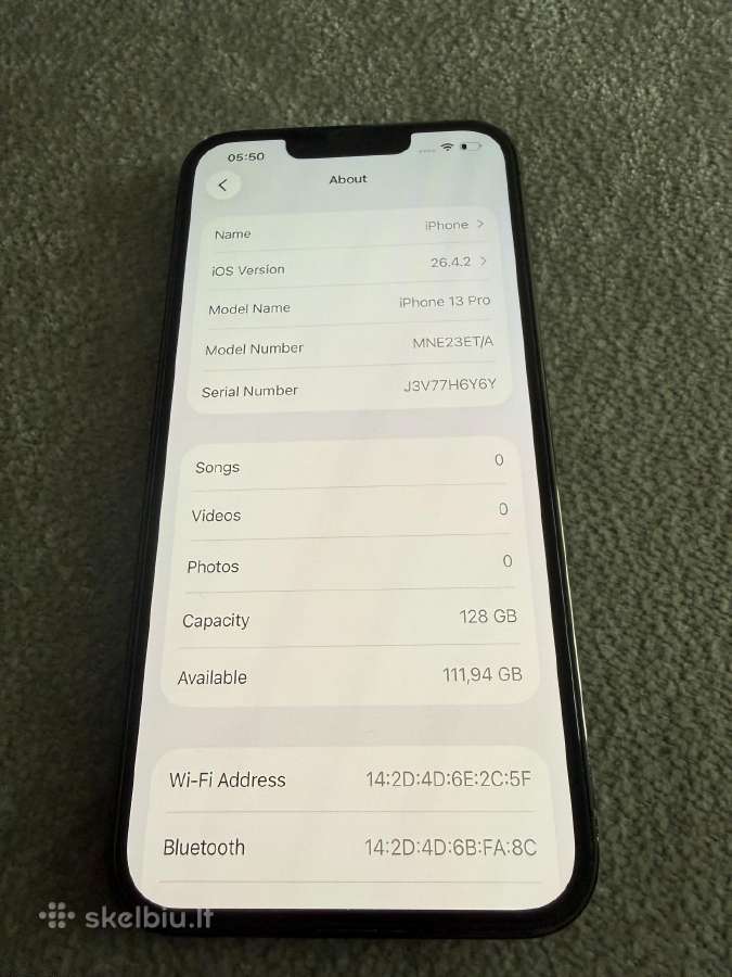 iPhone 13 Pro 128 GB - nuotraukos Nr. 7