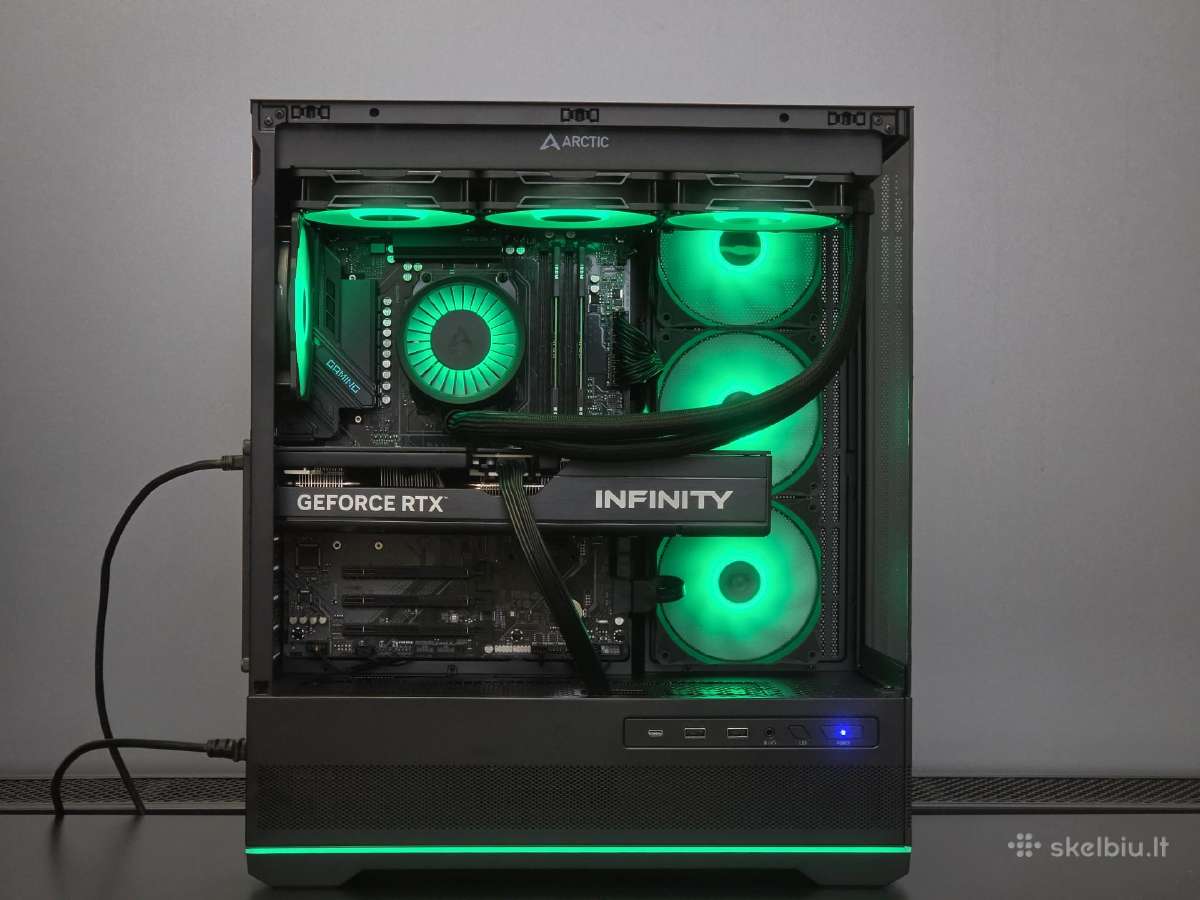 Ryzen 7 9800x3d, Rtx 5080 kompiuteris, 32gb, 2tb - nuotraukos Nr. 2