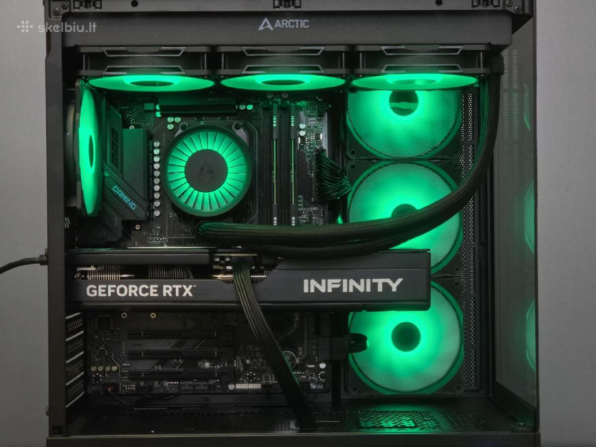 Ryzen 7 9800x3d, Rtx 5080 kompiuteris, 32gb, 2tb - nuotraukos Nr. 3