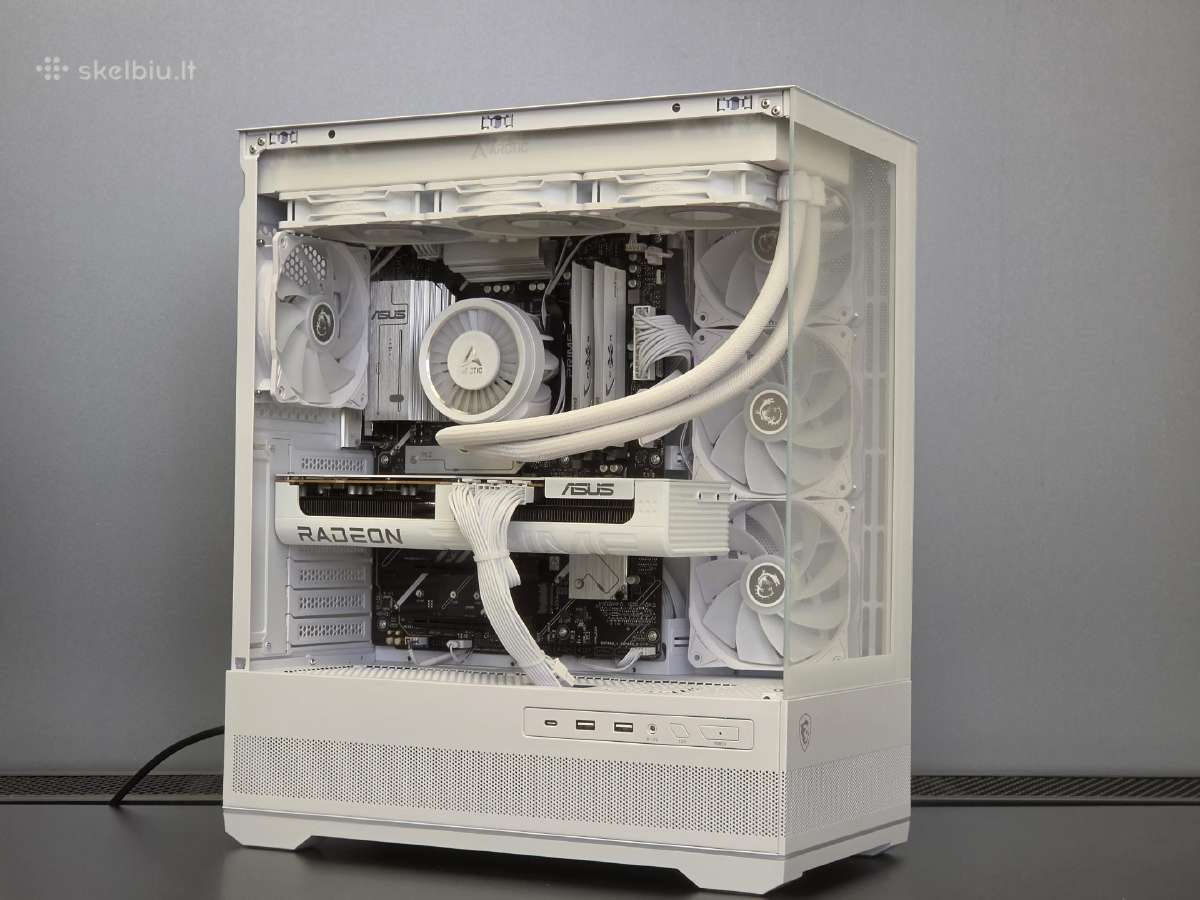 Rx 9070 XT 16g Kompiuteris su Ryzen 7 9800x3d, 32g - nuotraukos Nr. 4