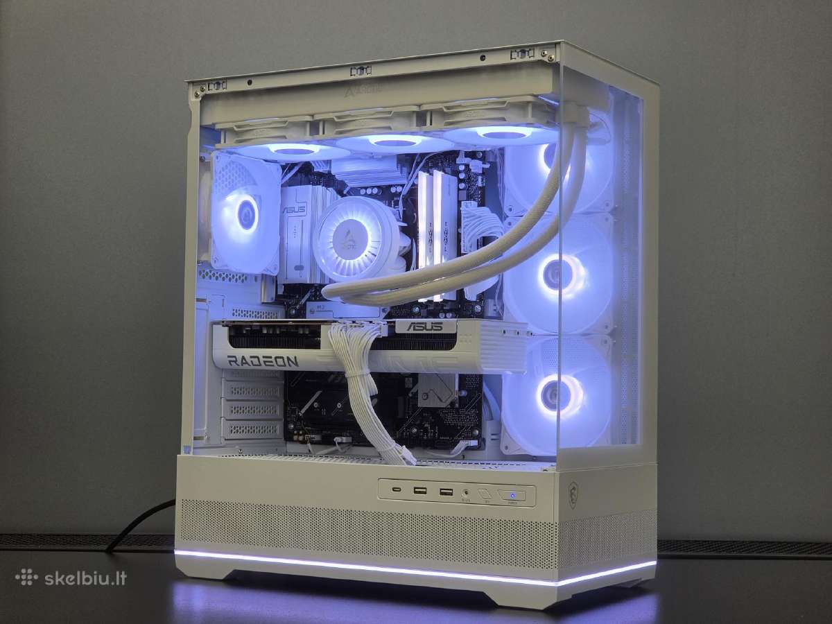 Rx 9070 XT 16g Kompiuteris su Ryzen 7 9800x3d, 32g - nuotraukos Nr. 5