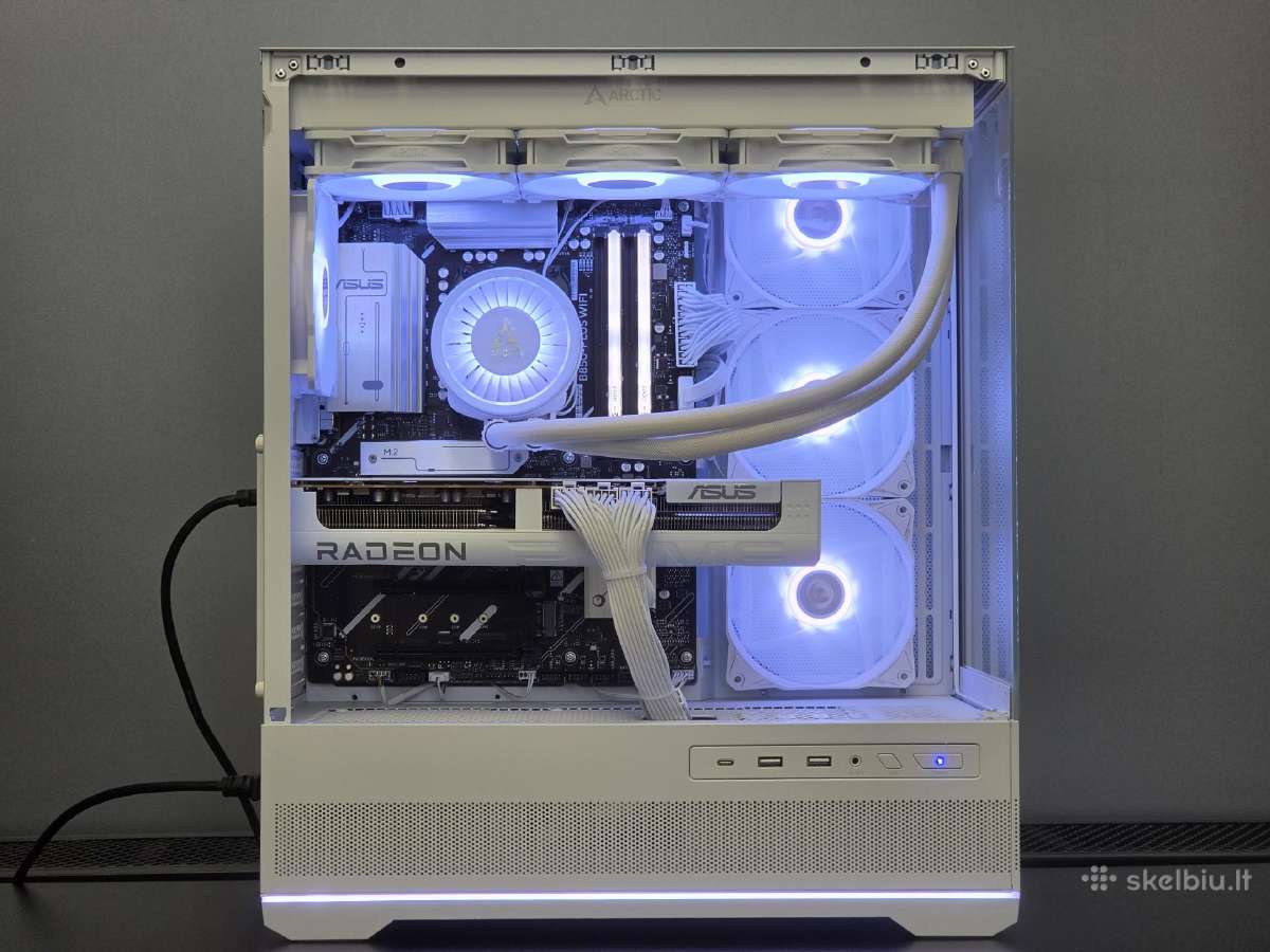 Rx 9070 XT 16g Kompiuteris su Ryzen 7 9800x3d, 32g - nuotraukos Nr. 6