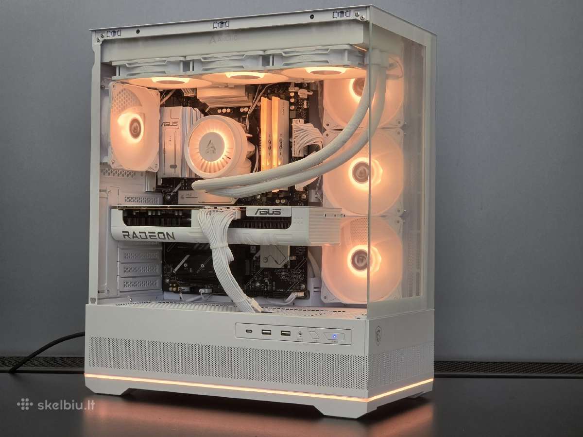 Rx 9070 XT 16g Kompiuteris su Ryzen 7 9800x3d, 32g - nuotraukos Nr. 7