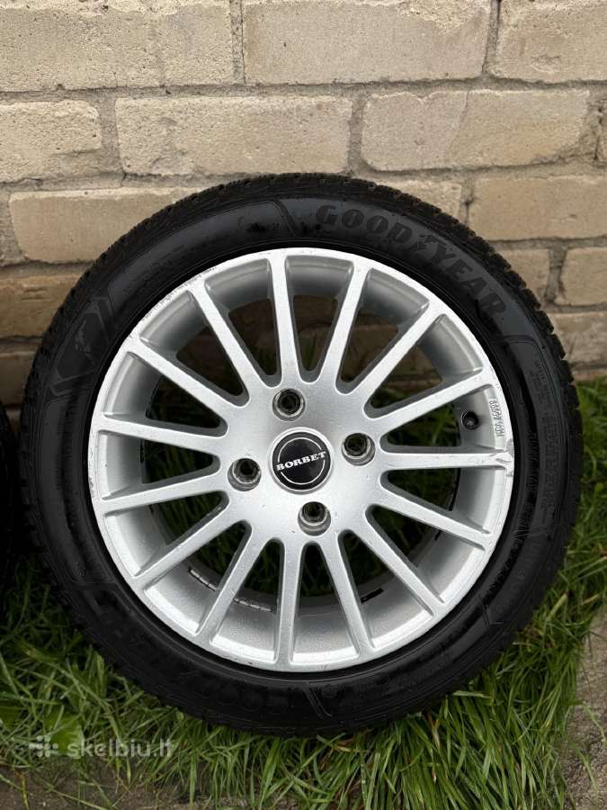 Borbet Ls R15 4x114,3 su  žieminėmis padangomis - nuotraukos Nr. 2
