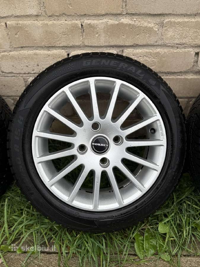 Borbet Ls R15 4x114,3 su  žieminėmis padangomis - nuotraukos Nr. 4