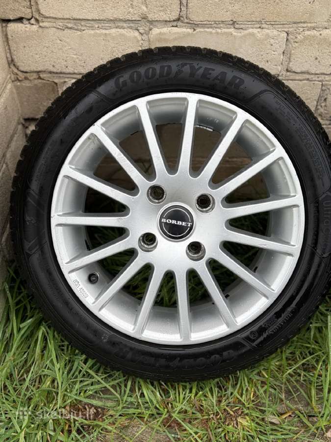 Borbet Ls R15 4x114,3 su  žieminėmis padangomis - nuotraukos Nr. 5
