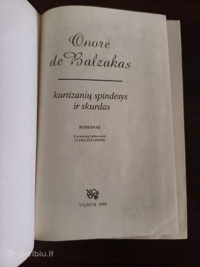 Onorė Balzakas "Kurtizanių spindesys ir skurdas" - nuotraukos Nr. 6