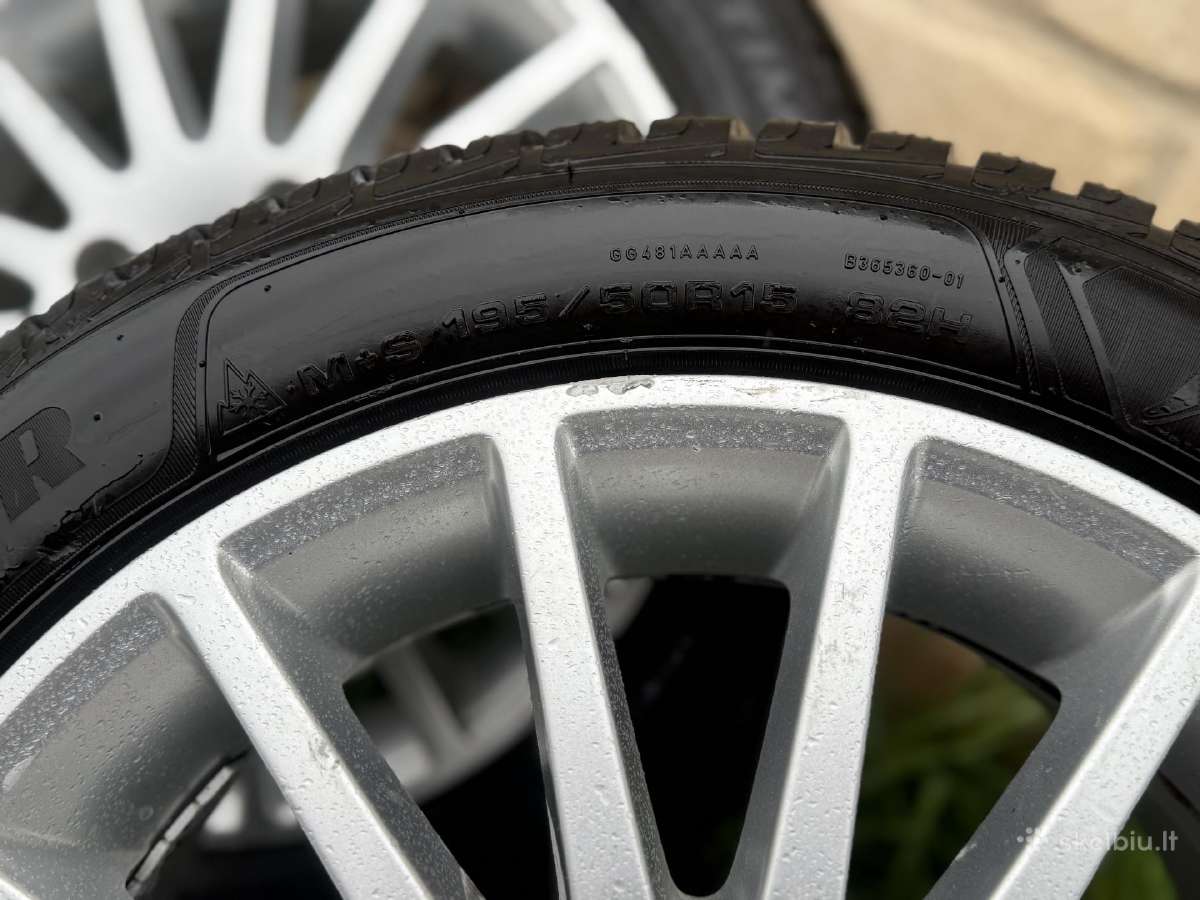 Borbet Ls R15 4x114,3 su  žieminėmis padangomis - nuotraukos Nr. 12