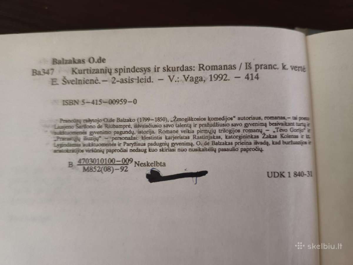 Onorė Balzakas "Kurtizanių spindesys ir skurdas" - nuotraukos Nr. 13
