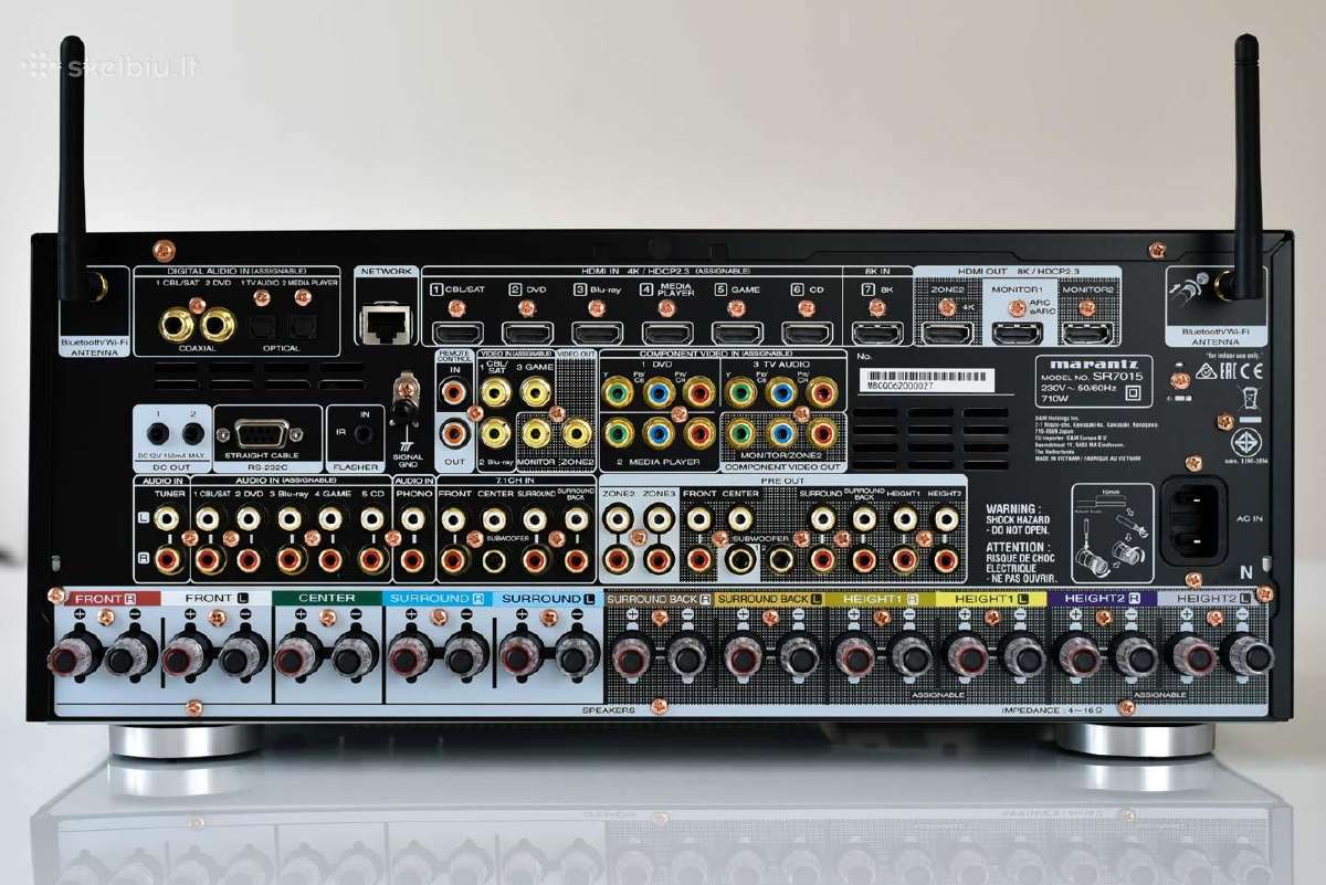 Marantz Sr7015 9.2 kanalų 8k AV resyveris - nuotraukos Nr. 2