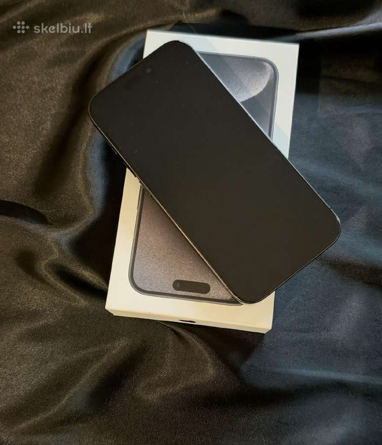 iPhone 15pro Black Titanium - nuotraukos Nr. 2