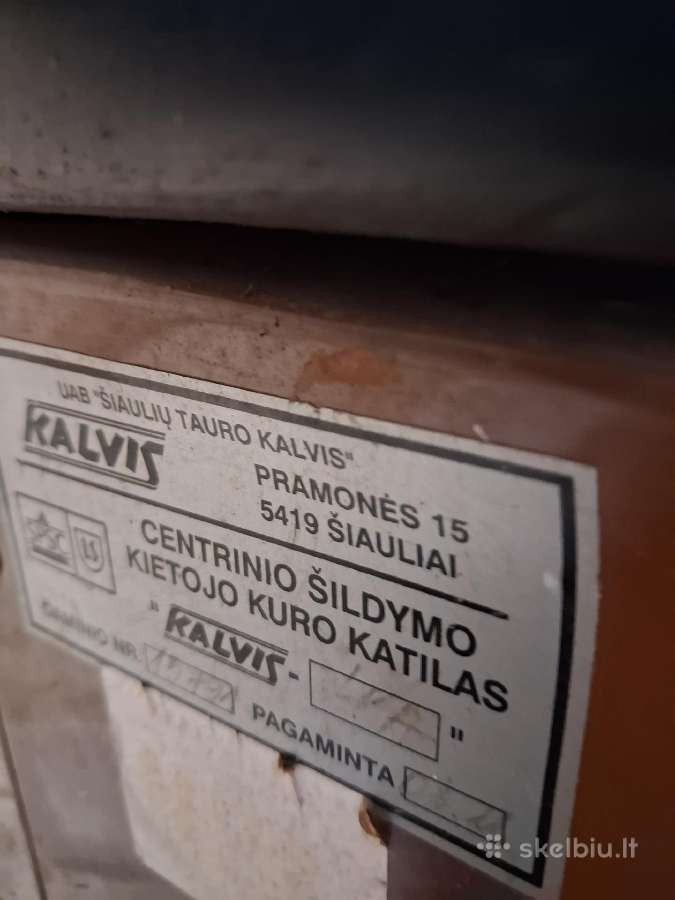 Parduodu centrinio šildymo katilą Kalvis - nuotraukos Nr. 3