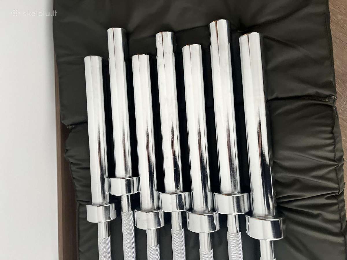 Olimpinis grifas 200cm svoris 20kg skylė 50mm - nuotraukos Nr. 5