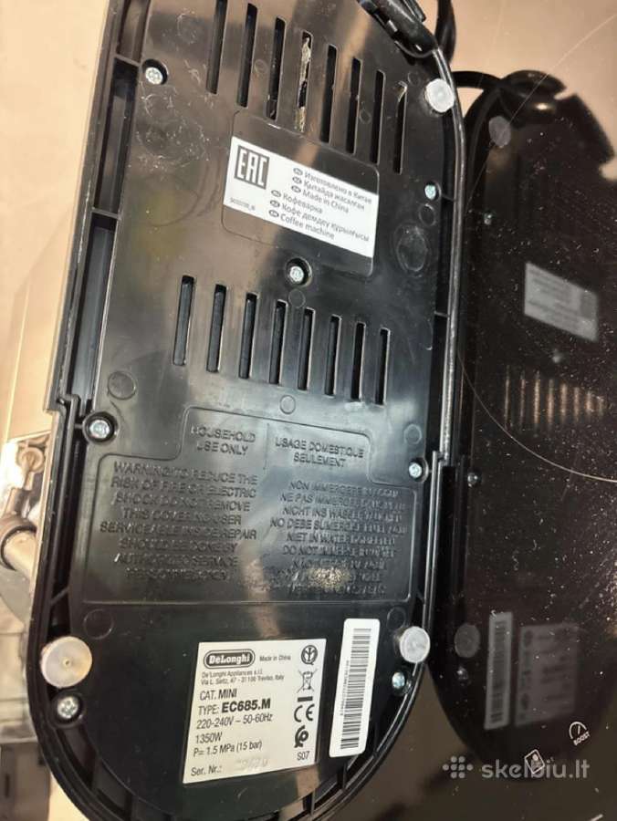 Delonghi dedica ec685 kavos aparatas - nuotraukos Nr. 3