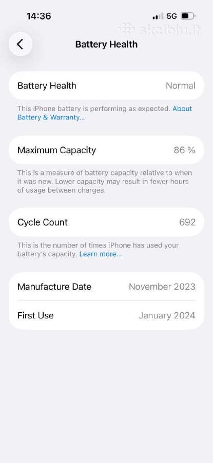 iPhone 15pro Black Titanium - nuotraukos Nr. 4