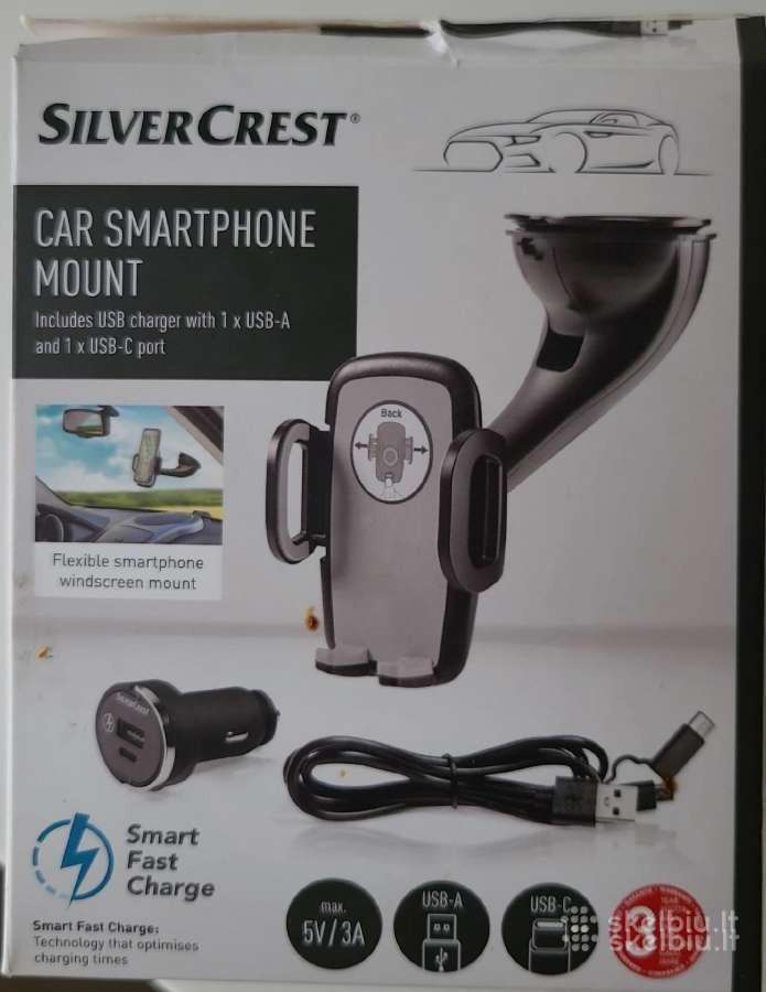 "Silver Crest" telefono laikiklis automobiliui - nuotraukos Nr. 2