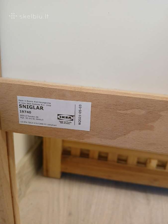 Vaikiška lova 70x160cm, Ikea Sniglar 19740 - nuotraukos Nr. 5