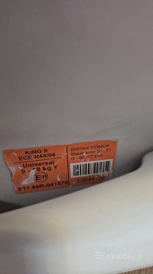 Auto kėdutė 9-18kg - nuotraukos Nr. 2