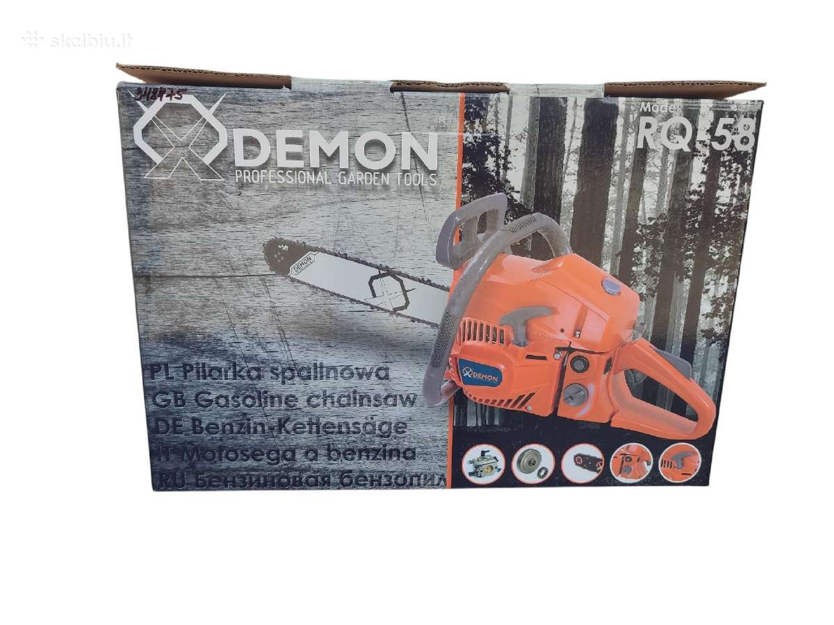 Benzininis grandininis pjūklas Demon Rq-58 - nuotraukos Nr. 8