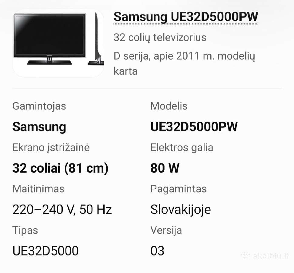 Samsung televizorius - nuotraukos Nr. 5